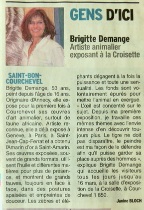 Extrait du Dauphiné Libéré - 05/03/2015